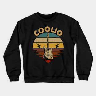 Vintage Guitar Beautiful Name Coolio Personalized Crewneck Sweatshirt